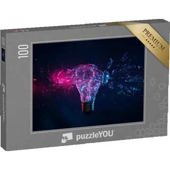Puzzle puzzle 100 dílků „Detail výbuchu žárovky“