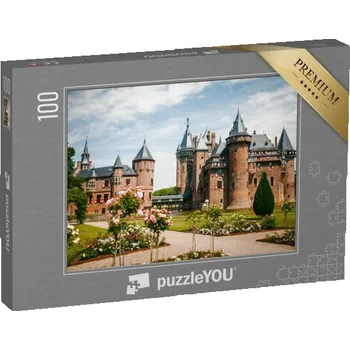 Puzzle puzzle 100 dílků „Hrad de Haar v Utrechtu, Holandsko“