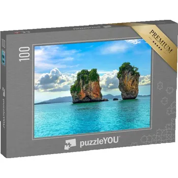 Puzzle puzzle 100 dílků „Úchvatný tropický skalnatý ostrov“