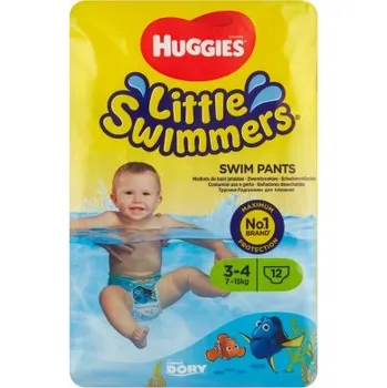 Dětské zboží Huggies Little Swimmers Natahovací plenky na plavání 3-4 12 ks