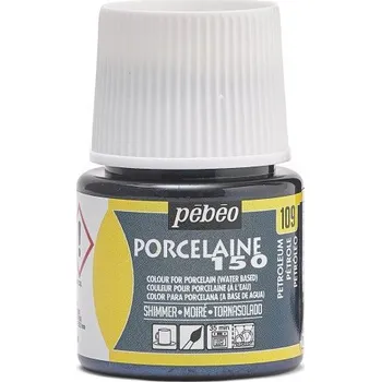 Speciální výtvarná barva Barva na porcelán Pébéo Porcelaine 150 45 ml - 109 Shimmer Petroleum