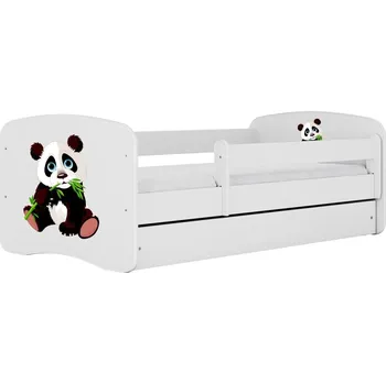 Dětská postel Dětská postel Babydreams panda bílá II, varianta 70x140, se šuplíky, bez matrace