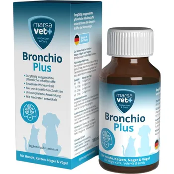Lék pro psa a kočku Bronchio Plus - pro podporu dýchacích cest 100ml