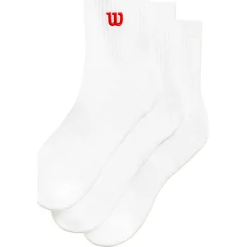Dámské ponožky Ponožky Wilson Quarter Top Sock 3 Pack Bright White S