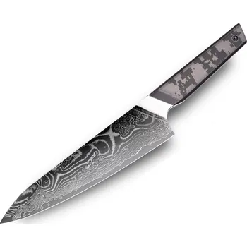 Damaškový kuchyňský nůž TA 37571 Chef/Černá/Šedá