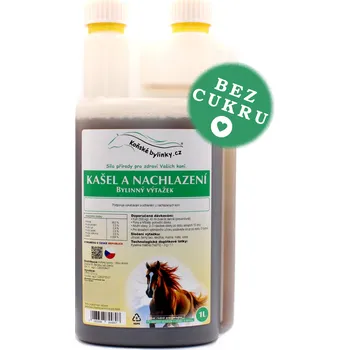 Krmivo pro koně Koňské bylinky Bylinný výtažek - Kašel a nachlazení 1l