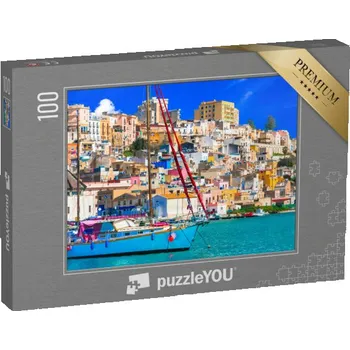 Puzzle puzzle 100 dílků „Krásné pobřežní město Sciacca na jihu Sicílie, Itálie“