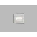Zápustné nástěnné LED2 skleněné svítidlo WALK II GLASS IP66 Varianta: 105 x 81 mm, bílá, 5 W, 300 lm, 3CCT
