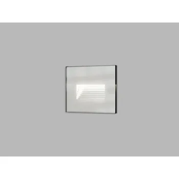 Venkovní osvětlení Zápustné nástěnné LED2 skleněné svítidlo WALK II GLASS IP66 Varianta: 105 x 81 mm, bílá, 5 W, 300 lm, 3CCT