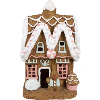 Vánoce Vánoční perníková chaloupka s Led světýlky Gingerbread House - 22*18*39 cm