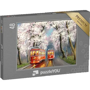 Puzzle puzzle 48 dílků „Jarní malování“