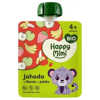 Happy Mimi BIO ovocný příkrm Jahoda 90g
