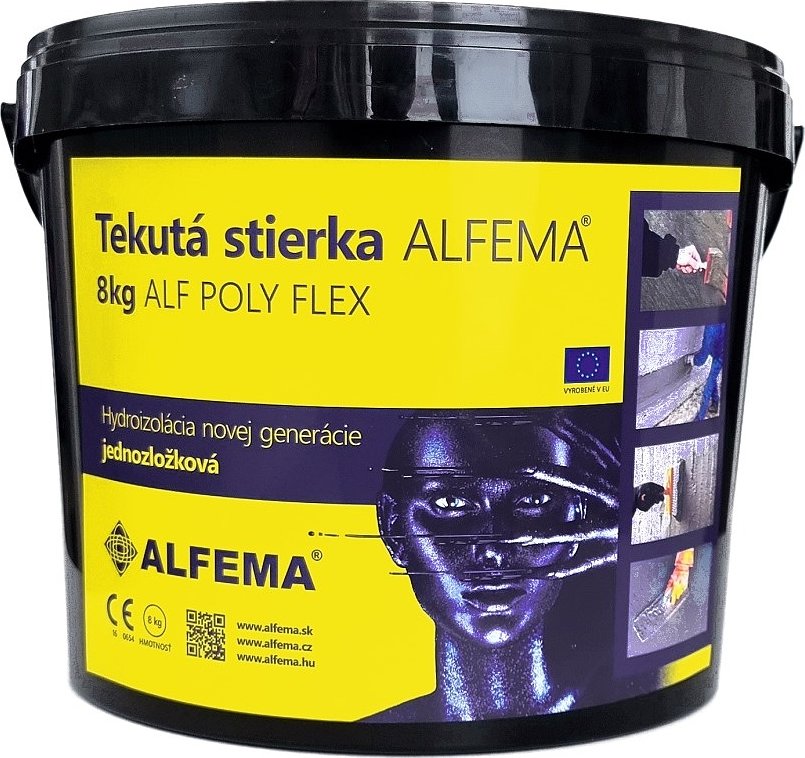 ALF POLYFLEX Krystalická hydroizolační stěrka 8kg proti tlakové a spodní vodě (cementová hydroizolace)