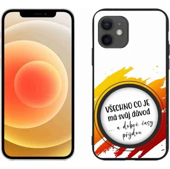 Pouzdro na mobilní telefon Gelový kryt mmCase na iPhone 12 mini - citát 3 bílé pozadí