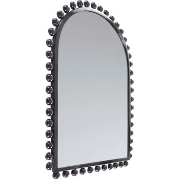 Zrcadlo Jotex Černé kovové závěsné zrcadlo LUNA 63 x 45 cm