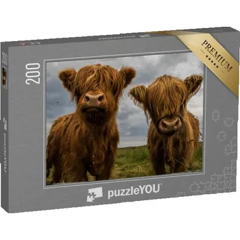 Puzzle puzzle 200 dílků „Dva kusy horského skotu“