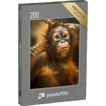 Puzzle puzzle 200 dílků „Opice orangutan“