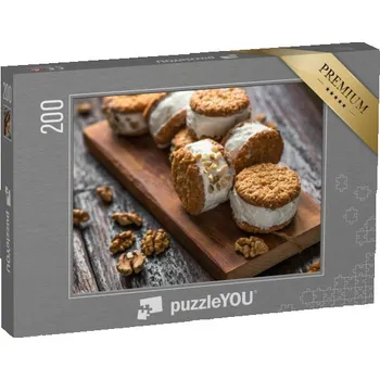 Puzzle puzzle 200 dílků „Zmrzlinové sendviče s ořechy a celozrnnými sušenkami“