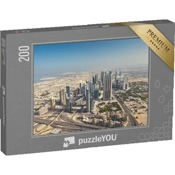 Puzzle puzzle 200 dílků „Dubaj ráno, Spojené arabské emiráty“