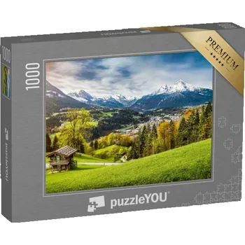 Puzzle puzzle „Panoramatický pohled na masiv Watzmann, Bavorsko, Německo“
