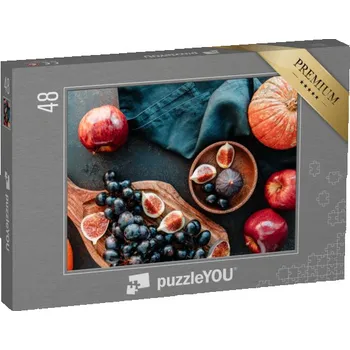 Puzzle puzzle 48 dílků „Podzimní sezóna ovoce a zeleniny“