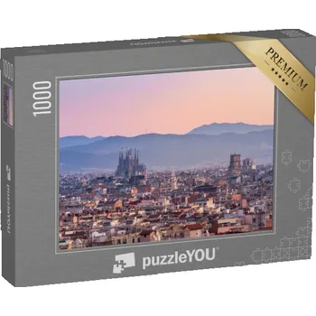 Puzzle puzzle „Bazilika Sagrada Família při východu slunce, Barcelona, Španělsko“