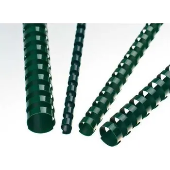 Vázací hřbet Plastové hřbety pro vazbu 9/16", 8 mm, zelené
