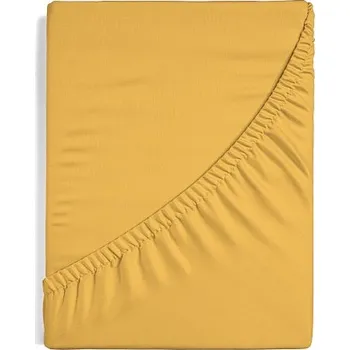 Prostěradlo Matějovský Vanilkově žluté ELASTAN Jersey s elastanem 100/200/40