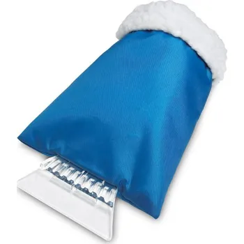 Autoškrabka Škrabka na okna s rukavicí Warmix, modrá