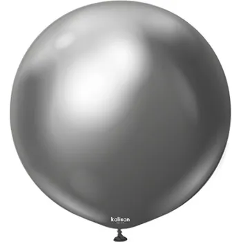 Balónek Balonek chromový tmavě šedý, Mirror Space Grey – 90 cm/36"