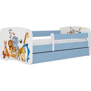 Dětská postel Dětská postel Babydreams zvířátka modrá, varianta 70x140, bez šuplíků, bez matrace
