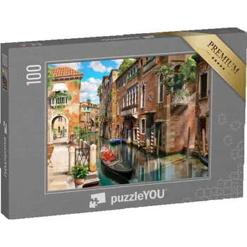 Puzzle puzzle 100 dílků „Krásné Benátky, Itálie“