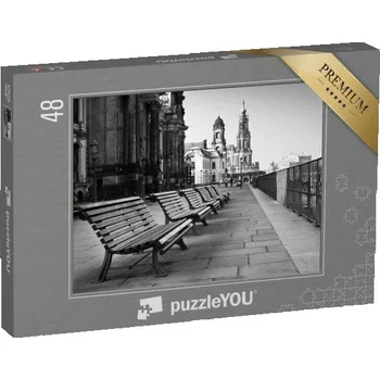 Puzzle puzzle 48 dílků „Drážďanská říční promenáda, Drážďany“