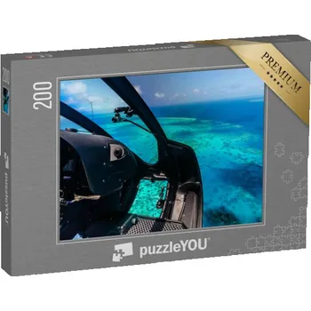 Puzzle puzzle 200 dílků „Let vrtulníkem nad Moorovým útesem, Austrálie“