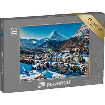 Puzzle puzzle 100 dílků „Zermatt a Matterhorn, Švýcarsko“