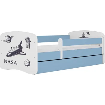 Dětská postel Dětská postel Babydreams Nasa modrá, varianta 70x140, bez šuplíků, bez matrace