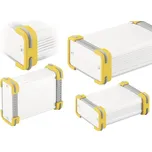 Fischer Elektronik FR 55 25 100 ME 10035341 profilové pouzdro 114 x 63.6 x 33 hliník přírodní, žlutá 1 ks