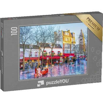 Puzzle puzzle 100 dílků „Place du Tertre, Montmartre, Paříž, Francie“