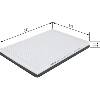 Klimatizace automobilu Filtr, vzduch v interiéru BOSCH 1 987 432 152