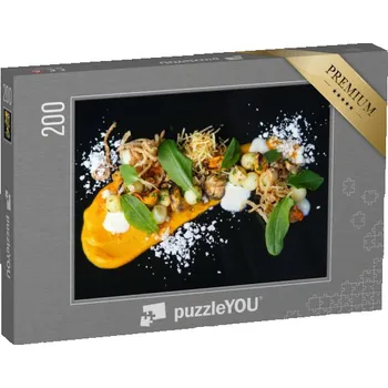 Puzzle puzzle 200 dílků „Lehká kuchyně, kreativní pokrm z mušlí“