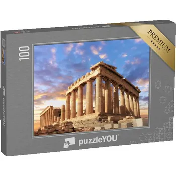 Puzzle puzzle 100 dílků „Úchvatný chrám Parthenon, Athény, Řecko“