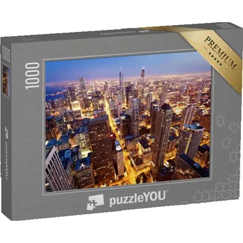 Puzzle puzzle „Chicago z ptačí perspektivy, USA“
