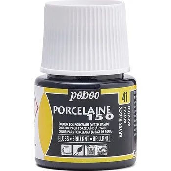 Výtvarná barva Barva na porcelán Pébéo Porcelaine 150 45 ml - 41 Abyss Black