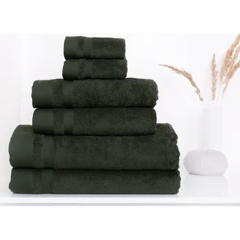 Povlečení Matějovský Eucalypta antracitově zelená Zelená tmavá Tencel/Bavlna 30/50