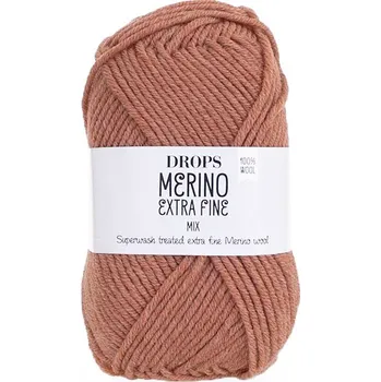 Příze Příze DROPS Merino Extra Fine uni color 45 - rumělka (šarže 85046)