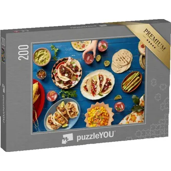 Puzzle puzzle 200 dílků „Mexická hostina“