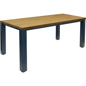 Konferenční stolek Moderní stoly Jídelní stůl LAURA masiv dub/hliník