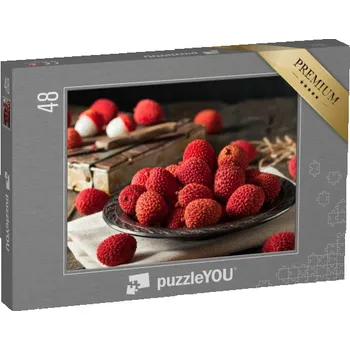 Puzzle puzzle 48 dílků „Plody liči z ekologického zemědělství“