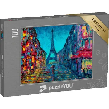 Puzzle puzzle 100 dílků „Pařížská pouliční malba“