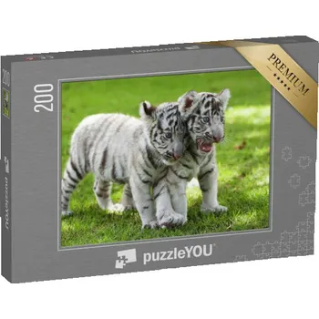 Puzzle puzzle 200 dílků „Dvě bílá miminka Tieger“
